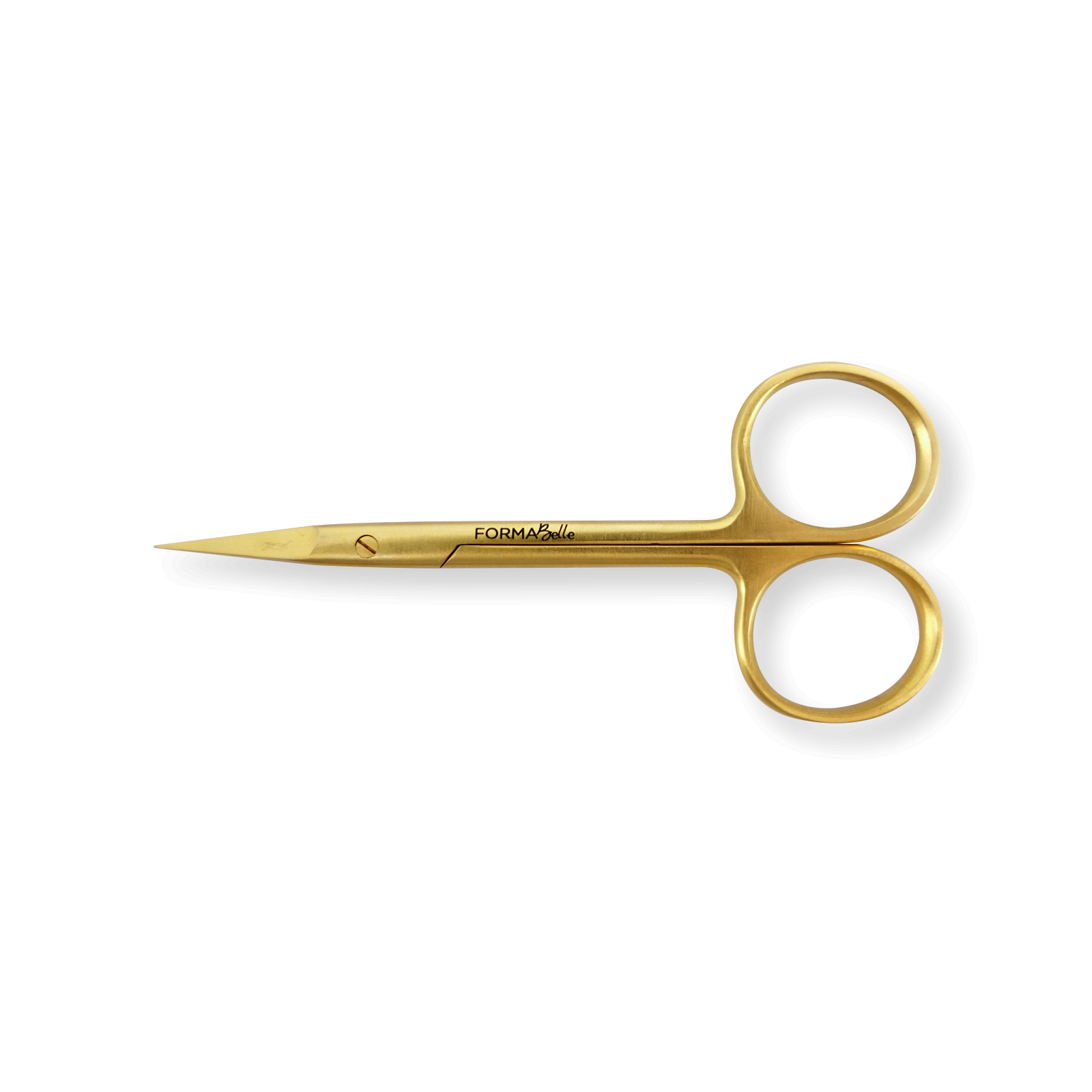 Ciseaux à sourcils dorés