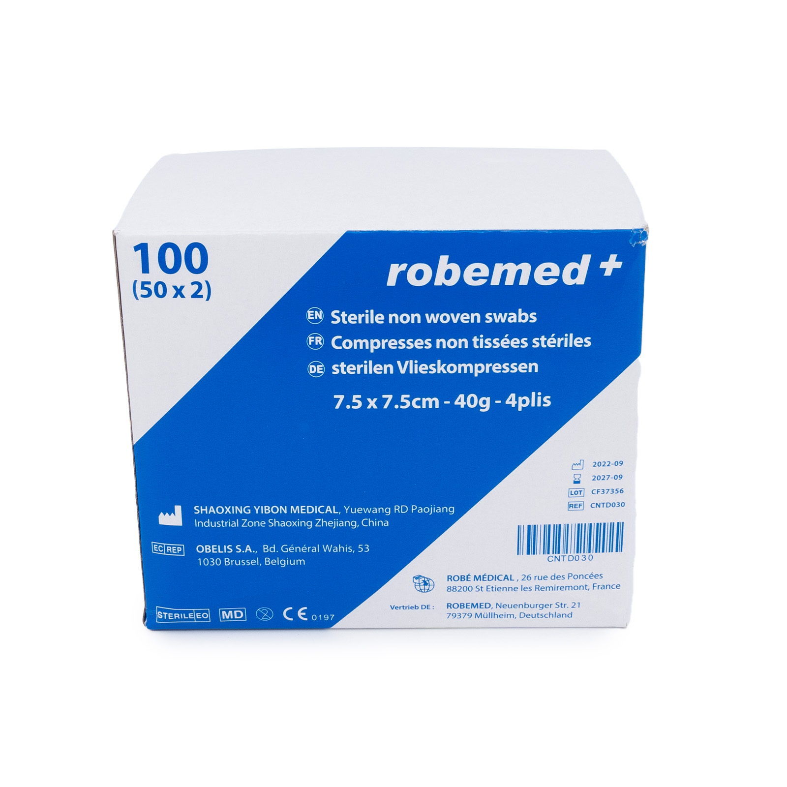 Boîte de Compresses non tissées stériles