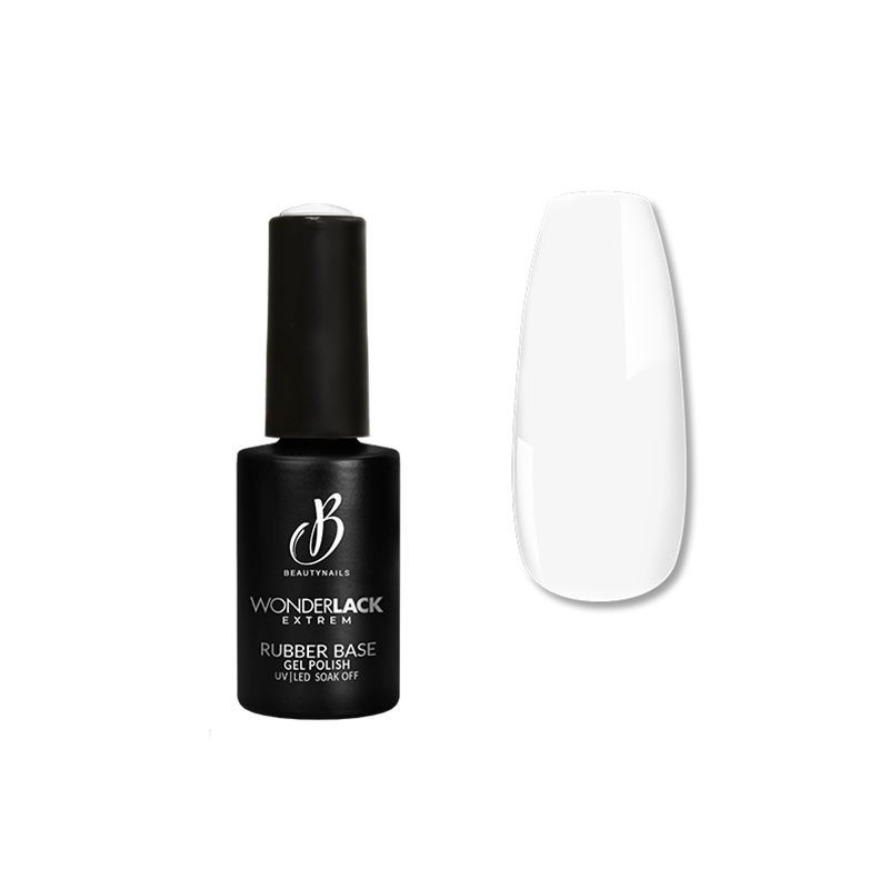 Vernis Semi-Permanent Rubber Base Milk White 8 Ml