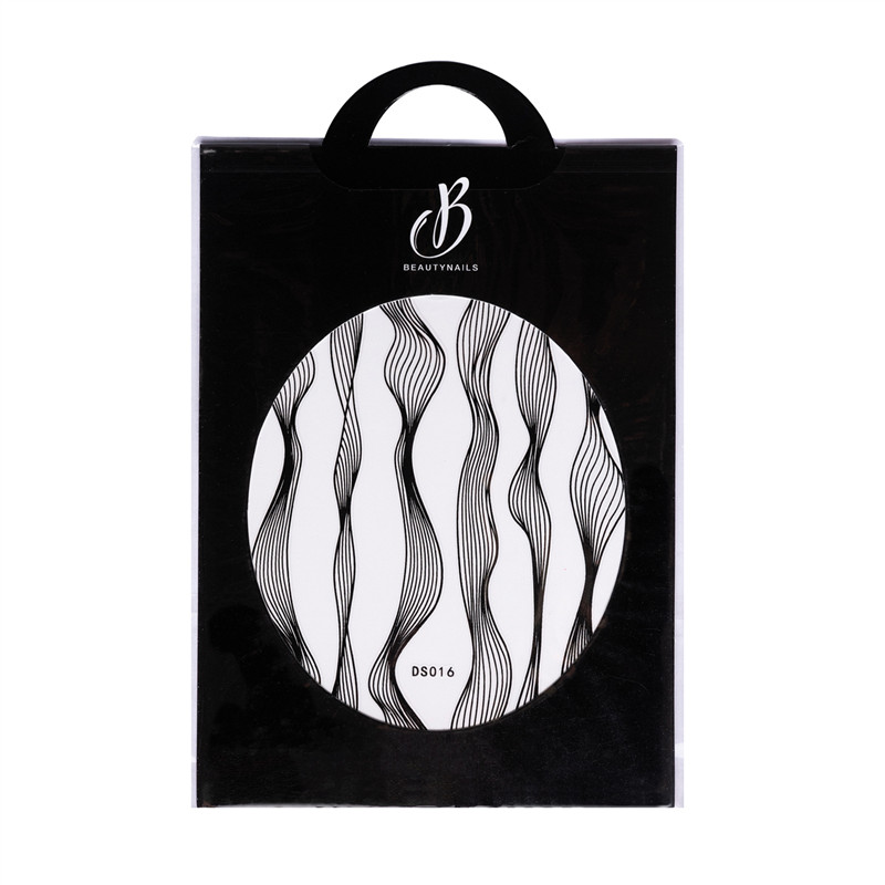 Sticker Elastique Vague Noir