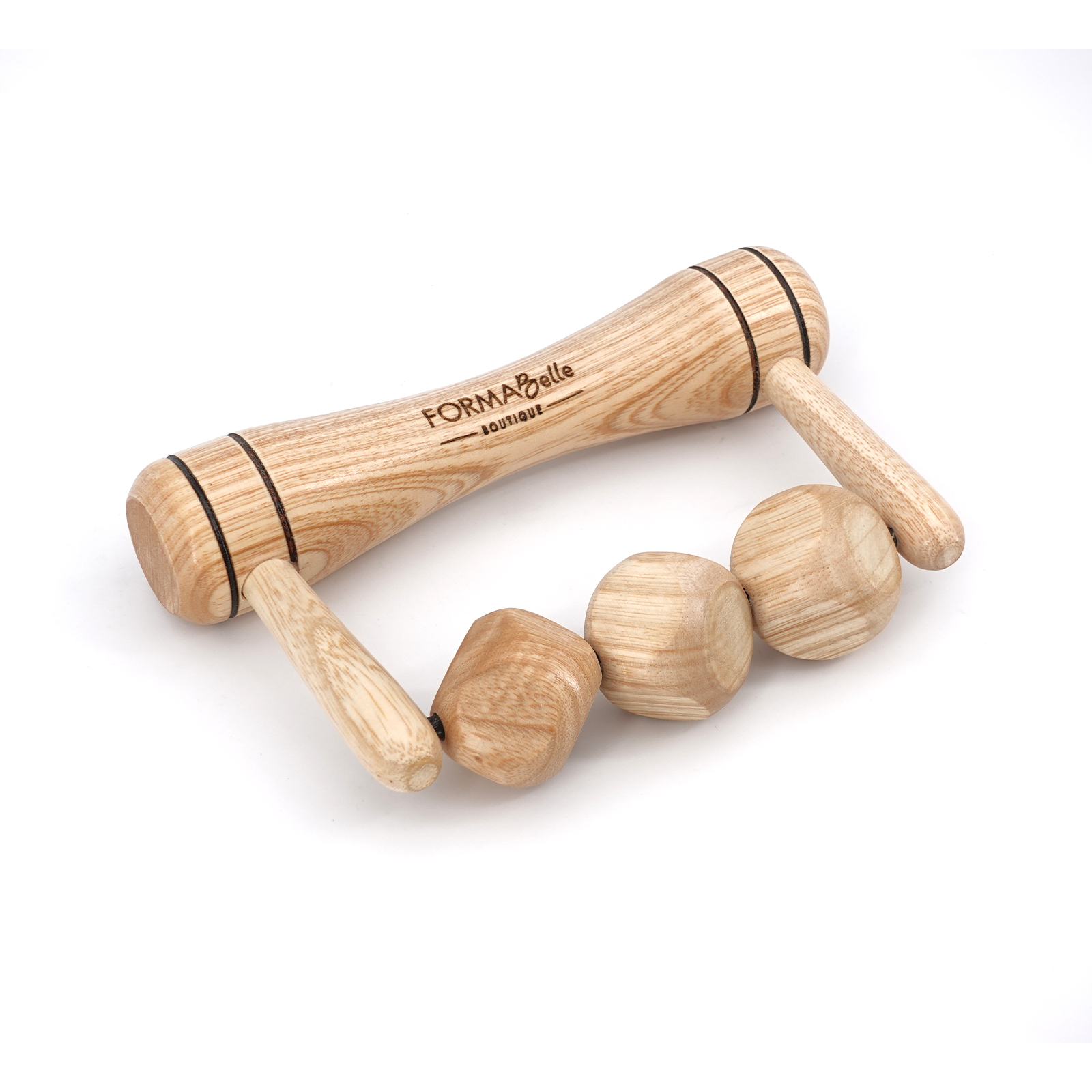 Petit rouleau de massage à manche 3 cubes - Maderotherapie