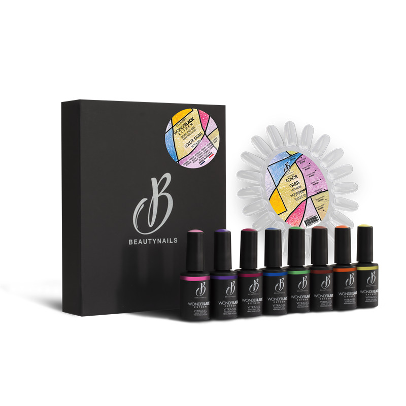 Coffret Collection Color Glass VITRAGEL - 8x8ml