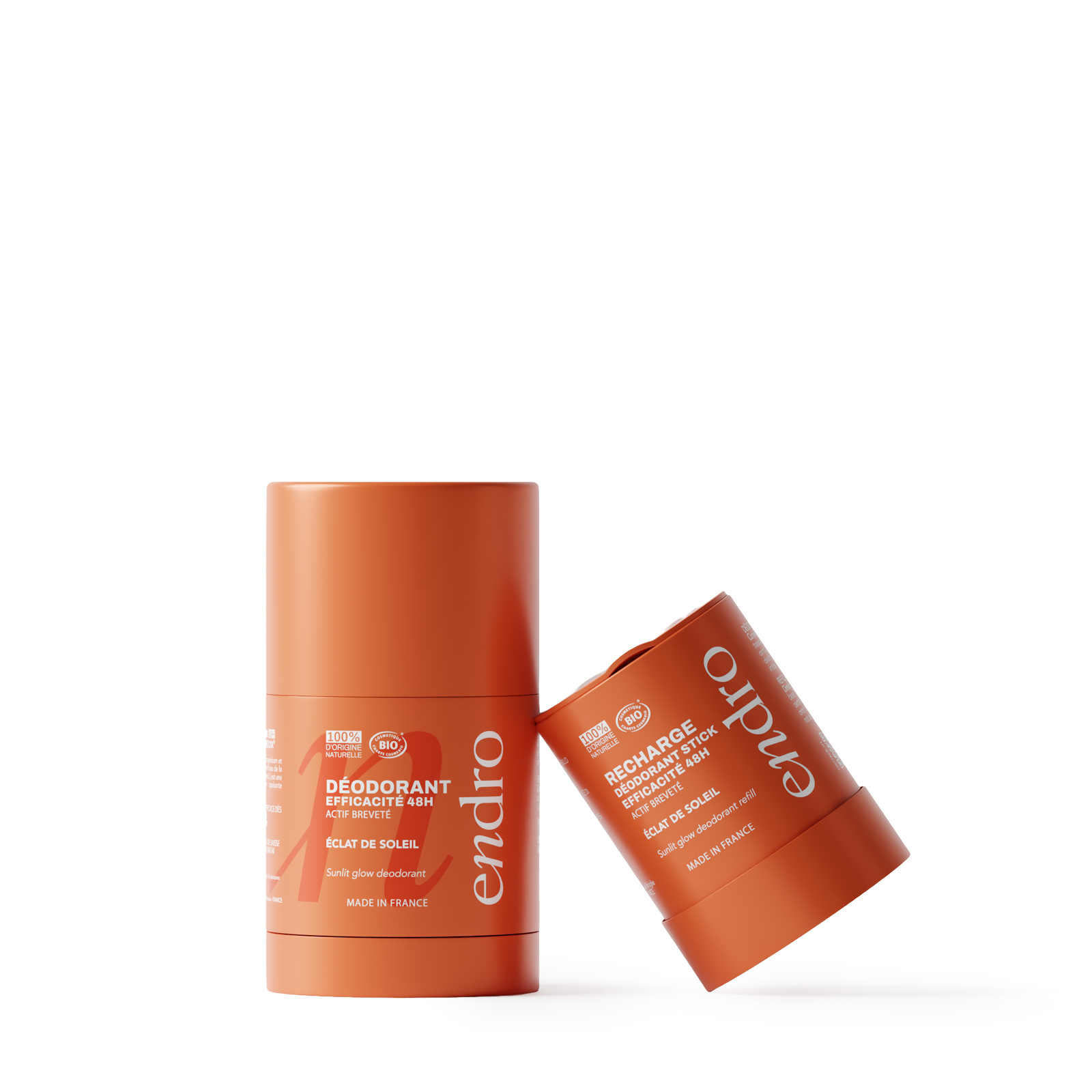 Déodorant stick 48H Rechargeable - Parfum Eclat de soleil - Endro